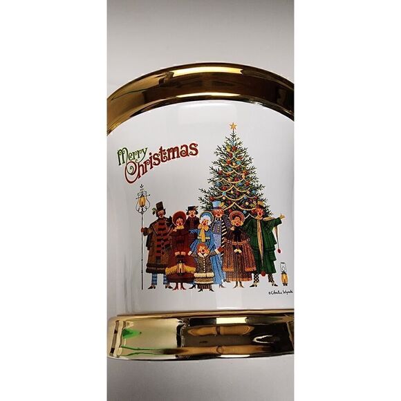 CHARLES WYSOCKI 2004 TELEFLORA MERRY CHRISTMAS PLANTER Vase - Picture 5 of 8